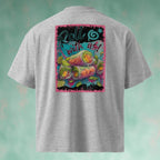 100% organic combed cotton high-neck oversized tee with soft, breathable fabric