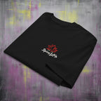 Folded Roll With Us tee showing chest Logo print