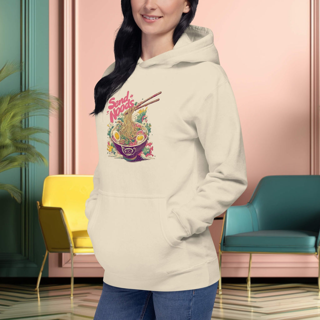 Urban street food graphic hoodie side view