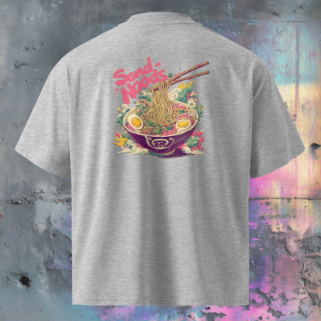 100% organic combed cotton high-neck oversized tee with soft, breathable fabric
