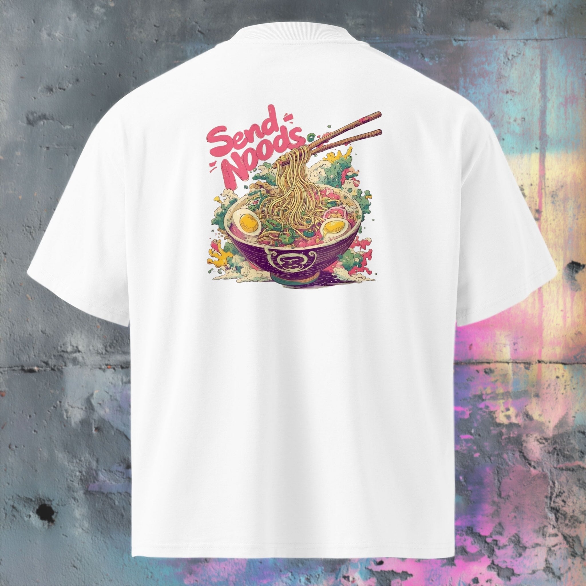 100% organic combed cotton high-neck oversized tee with soft, breathable fabric
