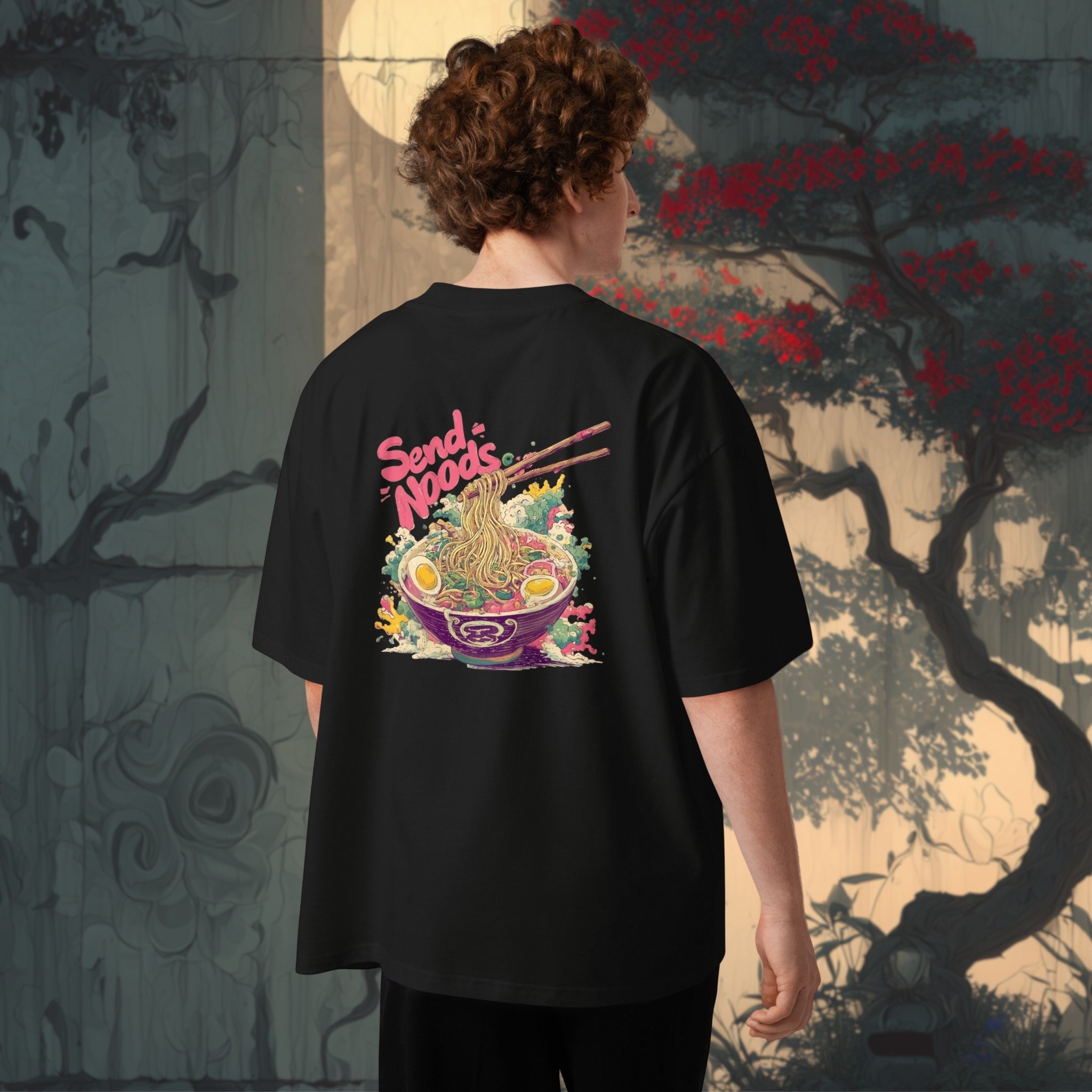Send Noods Organic Oversized T-Shirt – Japanese Ramen Streetwear