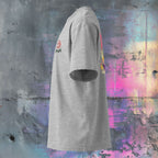 Street art ramen graphic tee side view