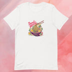 Front view Send Noods flatlay t-shirt  regular unisex fit