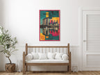 Singapore city canvas for living room interiors
