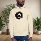 Cotton heritage unisex hoodie with fleece lining and outside label