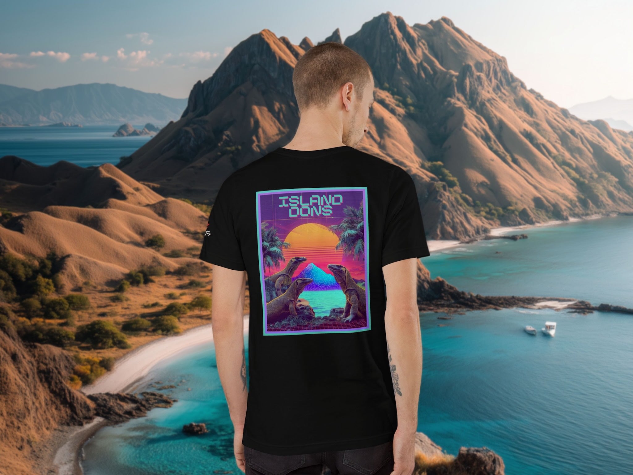 Island Dons Komodo Nights back print t-shirt