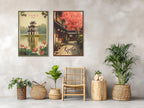 Two travel canvas from Vietnam and Japan