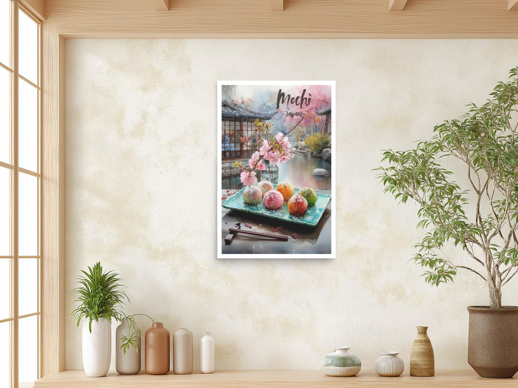 Vertical watercolor poster with vibrant colors