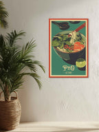 Vietnamese pho canvas in hallway