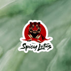 Spicy Lotus Red Sun Tiger minimalist kiss-cut sticker
