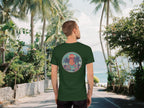 Spicy Lotus Tropical Dragons vinyl back print T-shirt