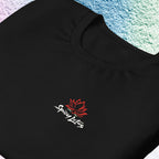 Spicy Lotus Surf Club Midnight Wave chest logo print folded