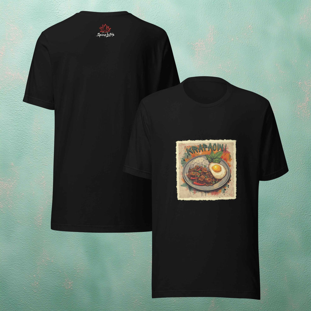 Krapaow ghost t-shirt front/back view unisex casual fit