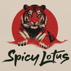 Close-up DTG print Spicy Lotus Red Sun Tiger