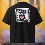 100% organic combed cotton high-neck oversized tee with soft, breathable fabric