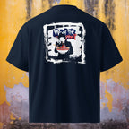 100% organic combed cotton high-neck oversized tee with soft, breathable fabric