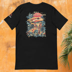 Bella+Canvas 3001 unisex gecko backprint flatlay shirt