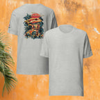 Bella+Canvas 3001 unisex gecko backprint front/back ghost shirt