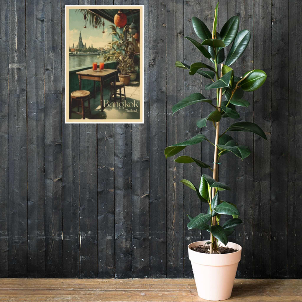 Calm, cozy urban-Asia travel-inspired wall decor