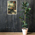 Calm, cozy urban-Asia travel-inspired wall decor