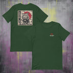 Front/back Spicy Lotus Zen Tiger flatlay T-shirt